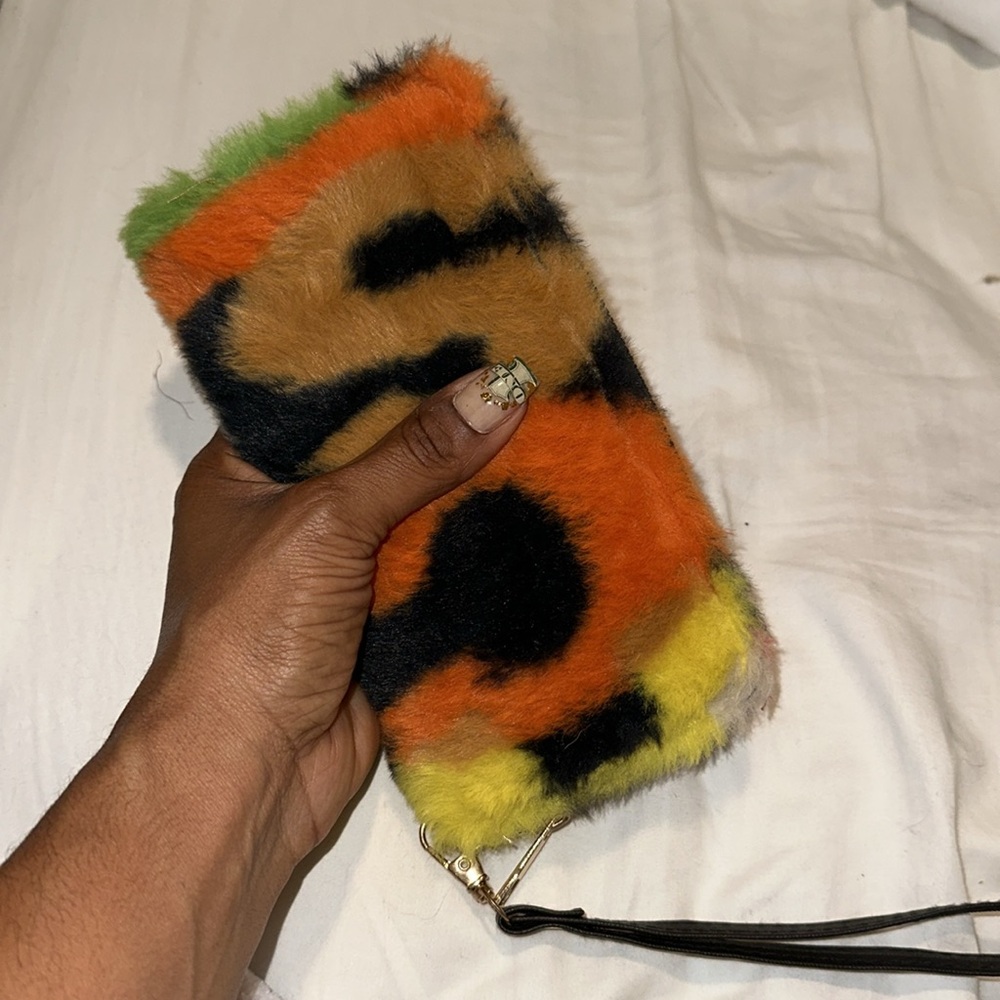 Faux Fur Clutch Wallet